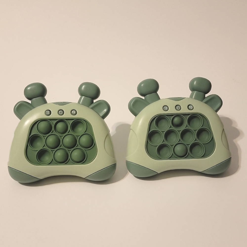 Quick Push Console with Instant Sound Handheld Fast Speed Pushing Game (Green)